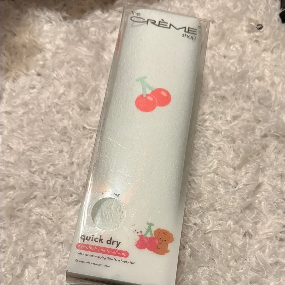 2/$20 The Crème Shop Quick Dry Hair Towel NIB